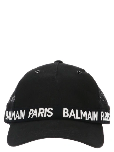 Shop Balmain Cap In Black