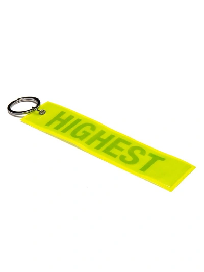 Shop Palm Angels Work Key Ring In Yellow