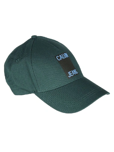 Calvin Klein Logo Cap In Basic