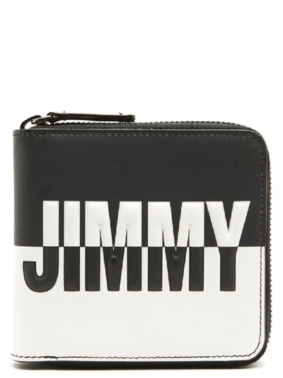 Shop Jimmy Choo Wallet In Black & White