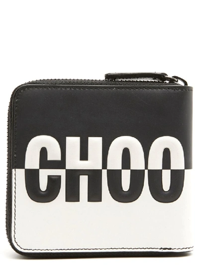 Shop Jimmy Choo Wallet In Black & White