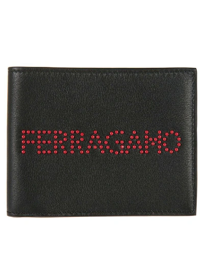 Shop Ferragamo Logo Bi-fold Wallet