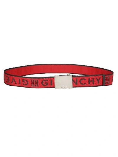 Shop Givenchy Belt In Black Red