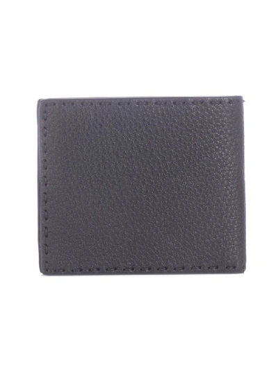 Shop Fendi Classic Bifold Wallet In Gxn Black Palladio