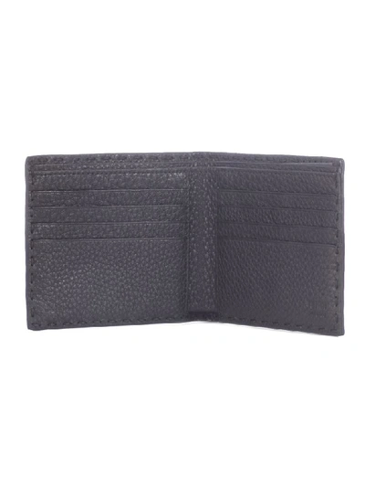 Shop Fendi Classic Bifold Wallet In Gxn Black Palladio