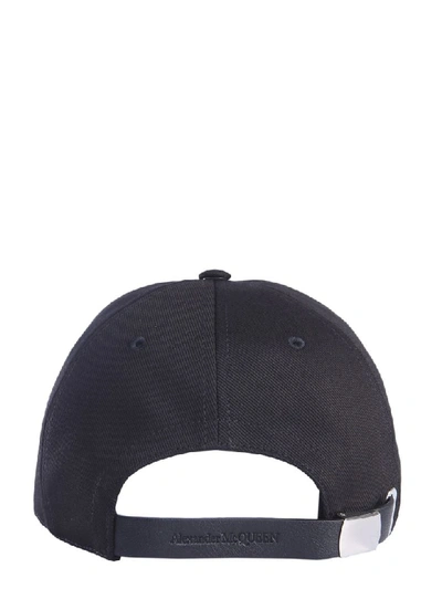 Shop Alexander Mcqueen Baseball Cap In Bianco