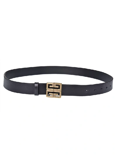 Shop Givenchy 4g Buckle Belt In Black