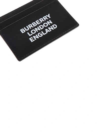 Shop Burberry Printed Card Holder In Black