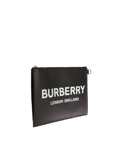 Shop Burberry Zipped Pouch In Black