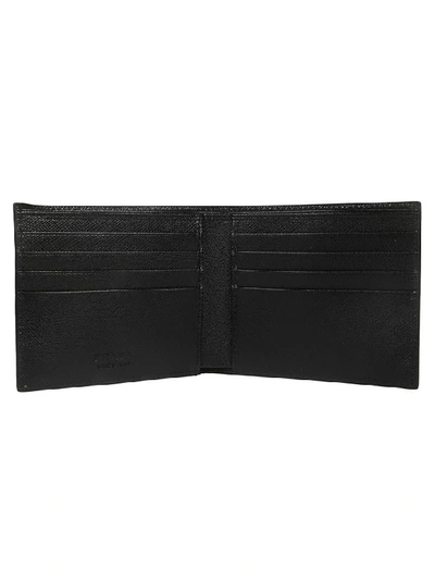 Shop Prada Logo Billfold Wallet In Black
