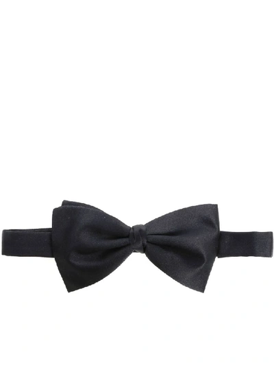 Shop Ermenegildo Zegna Silk Bow In Black