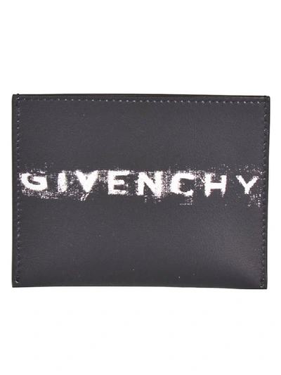 Shop Givenchy Logo Cardholder In Black/white