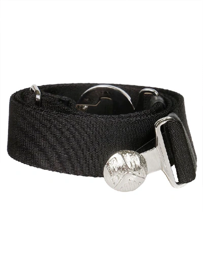 Shop Prada Logo Buckle Belt In Black