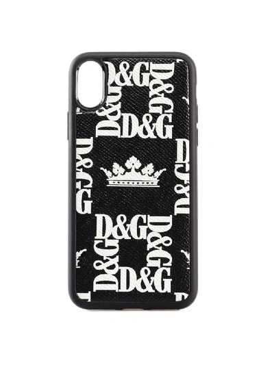 Shop Dolce & Gabbana Printed Iphone X Case In Black