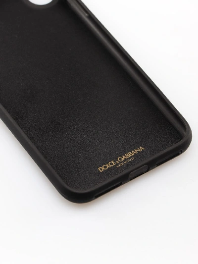 Shop Dolce & Gabbana Printed Iphone X Case In Black