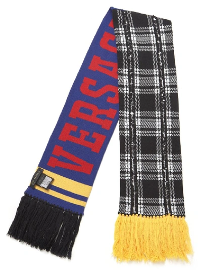 Shop Versace Scarf In Multicolor