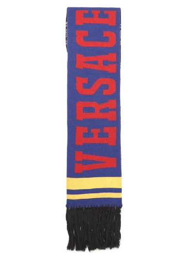 Shop Versace Scarf In Multicolor