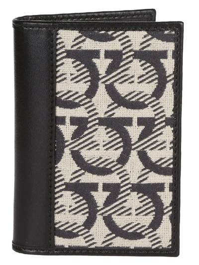 Shop Ferragamo Gancini Logo Wallet In Multicolor