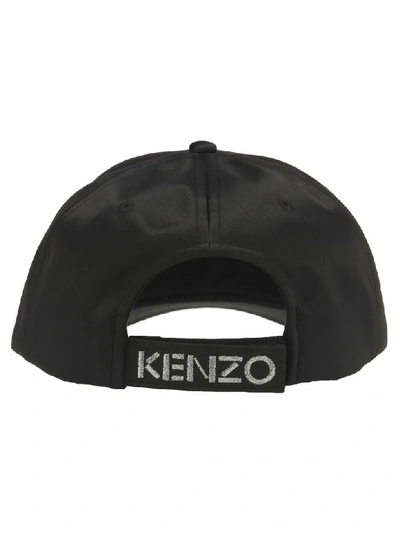Shop Kenzo Satin Tiger Cap Holiday Capsule In Black