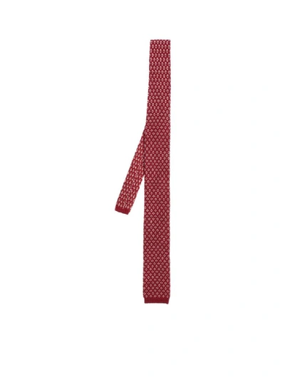 Shop Missoni Wool And Silk Tie In Red