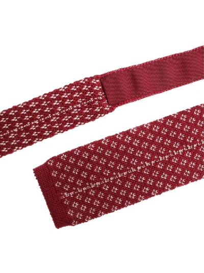 Shop Missoni Wool And Silk Tie In Red