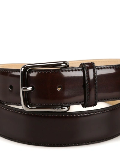 Shop Tod's Belt In Brown