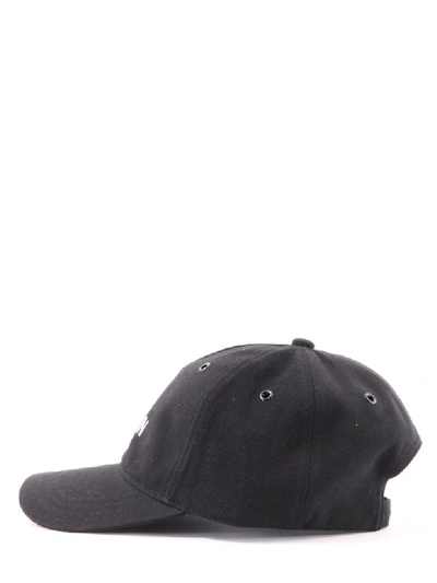 Shop Balmain Hat Black Cotton