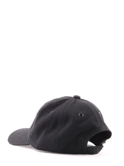 Shop Balmain Hat Black Cotton