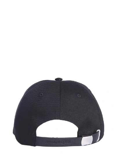 Shop Alexander Mcqueen Darned Skull Hat In Nero