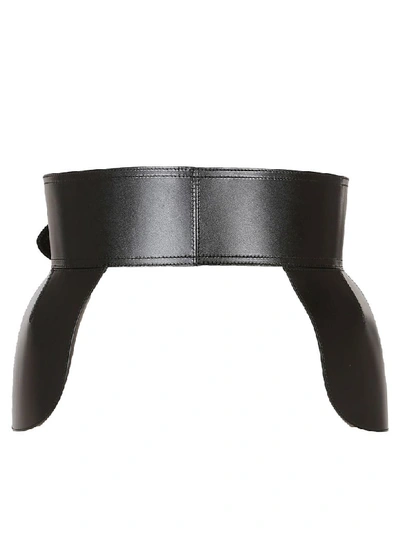 Shop Alexander Mcqueen Corset Belt In Black