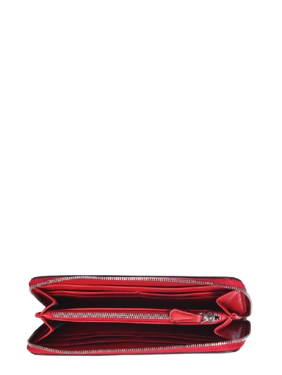 Shop Stella Mccartney Monogram Wallet In Rosso