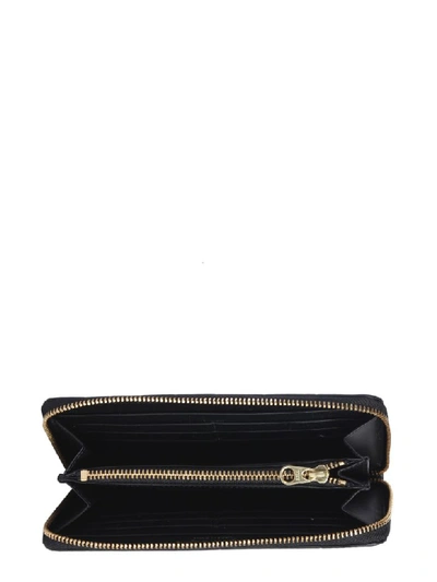 Shop Comme Des Garçons Zip Around Wallet In Nero