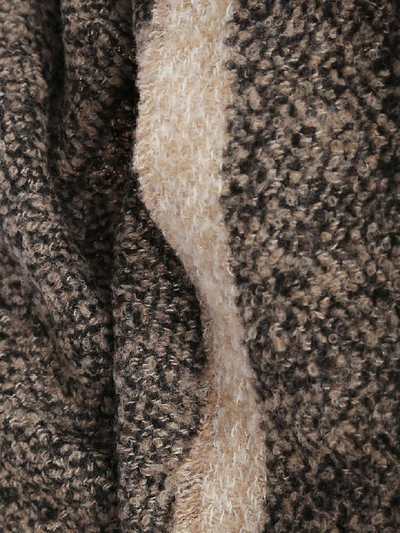 Shop Destin Surl Knitted Scarf In Brown