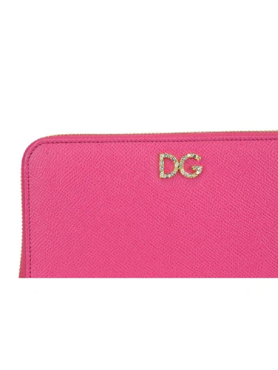 Shop Dolce & Gabbana Logo Wallet In Pink