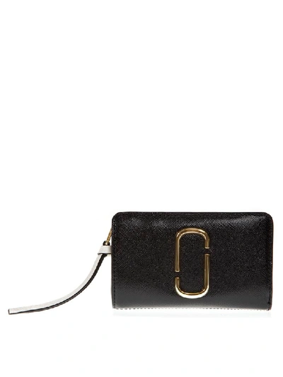 Shop Marc Jacobs Snapshot Black Leather Wallet