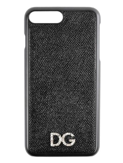 Shop Dolce & Gabbana St. Dauphine Iphone 7-8 Case In Nero