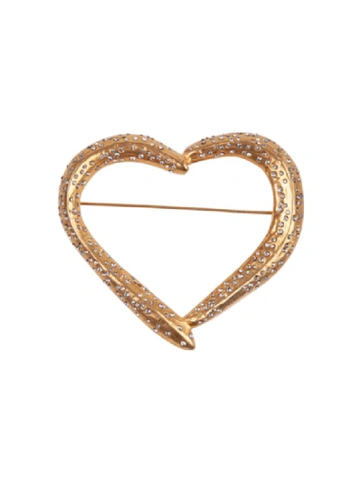 Shop Givenchy Brooch In Gold
