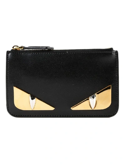 Shop Fendi Bag Bugs Zipped Wallet In Kur Nero