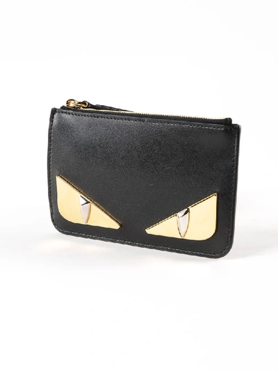 Shop Fendi Bag Bugs Zipped Wallet In Kur Nero
