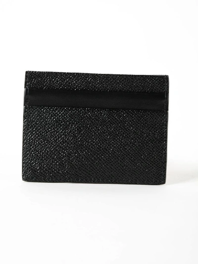 Shop Dolce & Gabbana Dauphine Dg Strass Cardholder In Nero