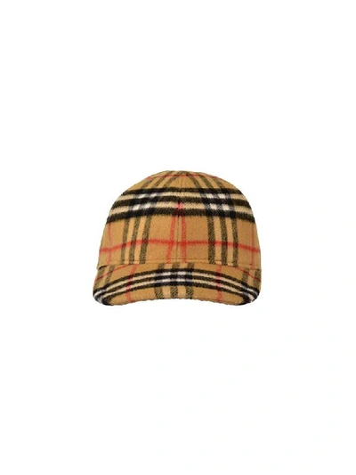 Shop Burberry Vintage Check Baseball Cap In Antique Yel Ip Chk