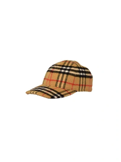 Shop Burberry Vintage Check Baseball Cap In Antique Yel Ip Chk