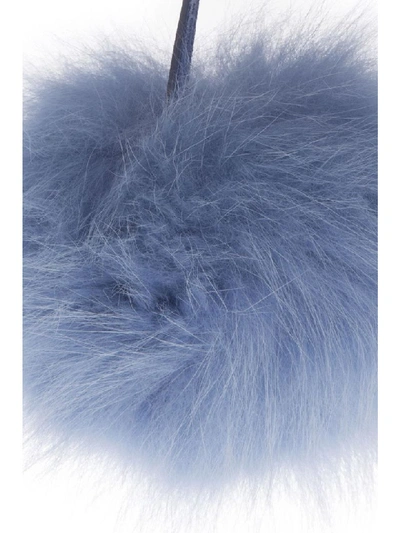 Shop Fendi Violet Color Fur Pompom Charm