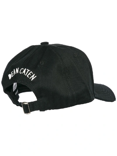 Shop Dsquared2 Dean Caten Baseball Cap In Nero