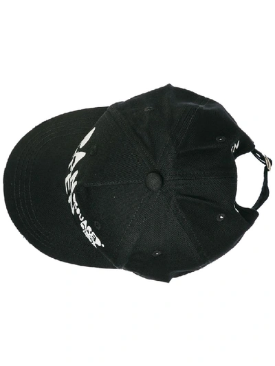 Shop Dsquared2 Dean Caten Baseball Cap In Nero