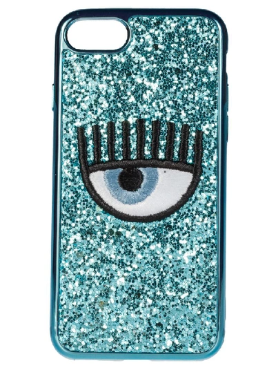 Shop Chiara Ferragni Logo Iphone 7/8 Case In Sky