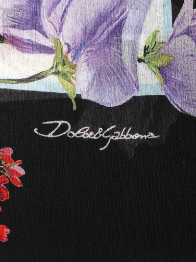 Shop Dolce & Gabbana Floral Print Scarf In Ortensie/fiori F.nat