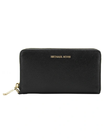 Shop Michael Kors Travel Large Smartphone Wristlet In Black