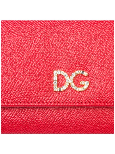 Shop Dolce & Gabbana Continental Wallet In Rosso