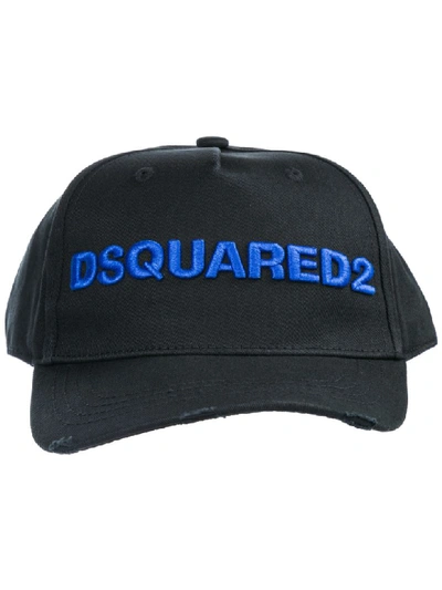 Shop Dsquared2 Logo Baseball Cap In Nero